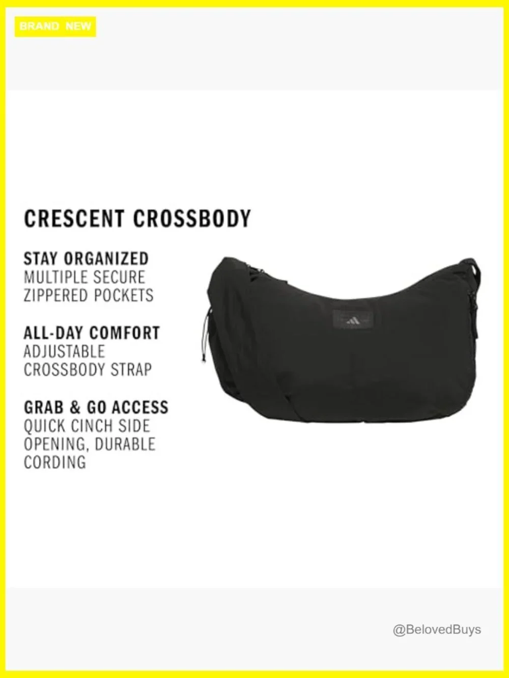 Crossbody Sling Bag Nylon Adjustable Strap Multiple Pockets Secure Essentials